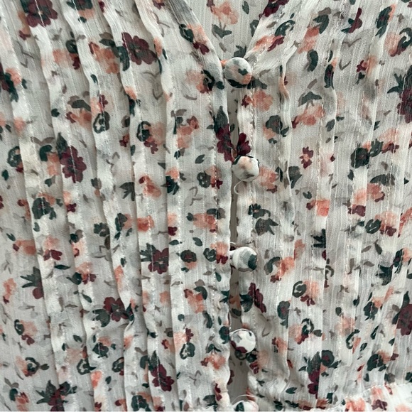 Torrid Sheer Floral Chiffon Split Maxi Tunic Top size 3X - Picture 6 of 8